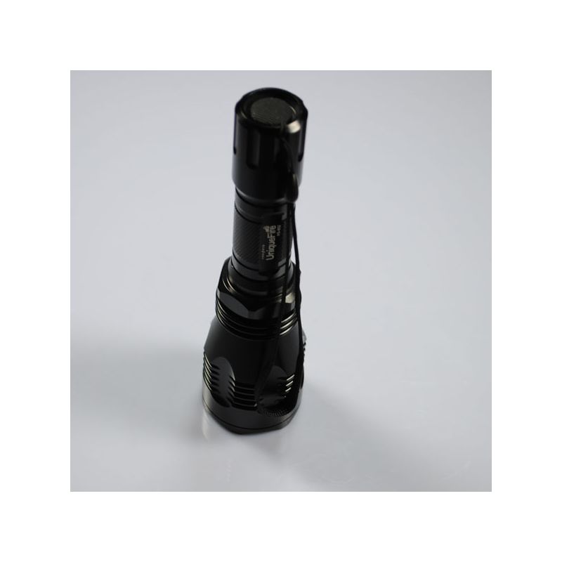 Uniquefire HS-802 ficklampa med rött ljus och lång räckvidd perfekt för camping i 6061T aluminiumlegering