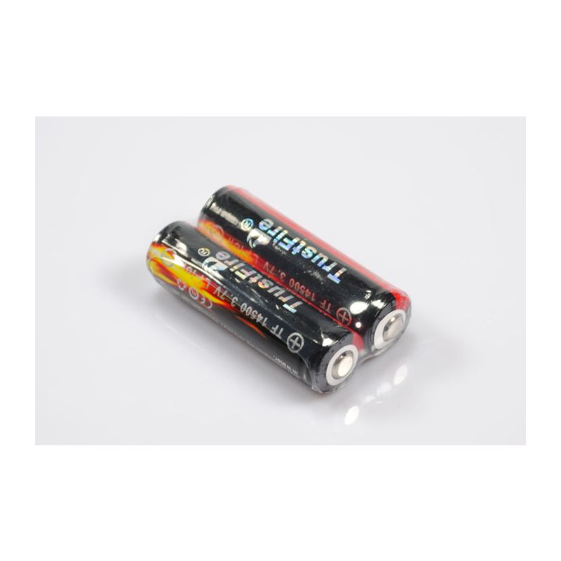 Trustfire Skyddad 3.7V 900mAh Li-Ion Batteri 14500 Uppladdningsbart för Ficklampor och Bärbara Elektronik