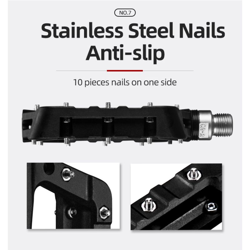 ROCKBROS Ultralätt Tätningslager Cykelpedaler Cykeldelar för MTB BMX Landsväg Hållbara och Högkvalitativa