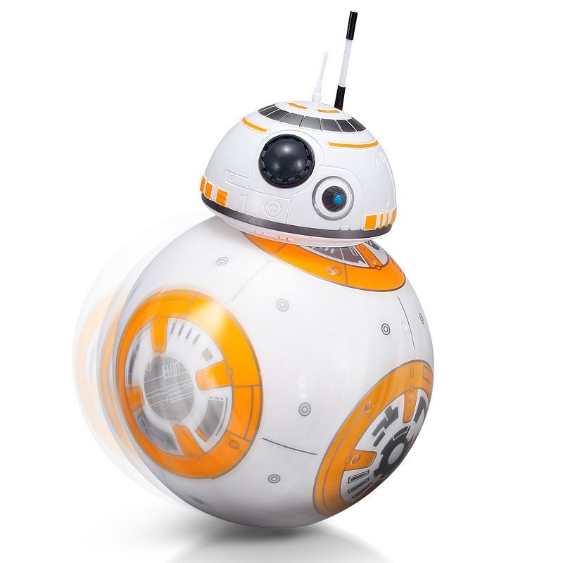 Uppgraderad Fjärrkontroll Star Wars BB-8 Robotleksak 2.4G med 360° Rotation och Magnetisk Upphängning för Barn