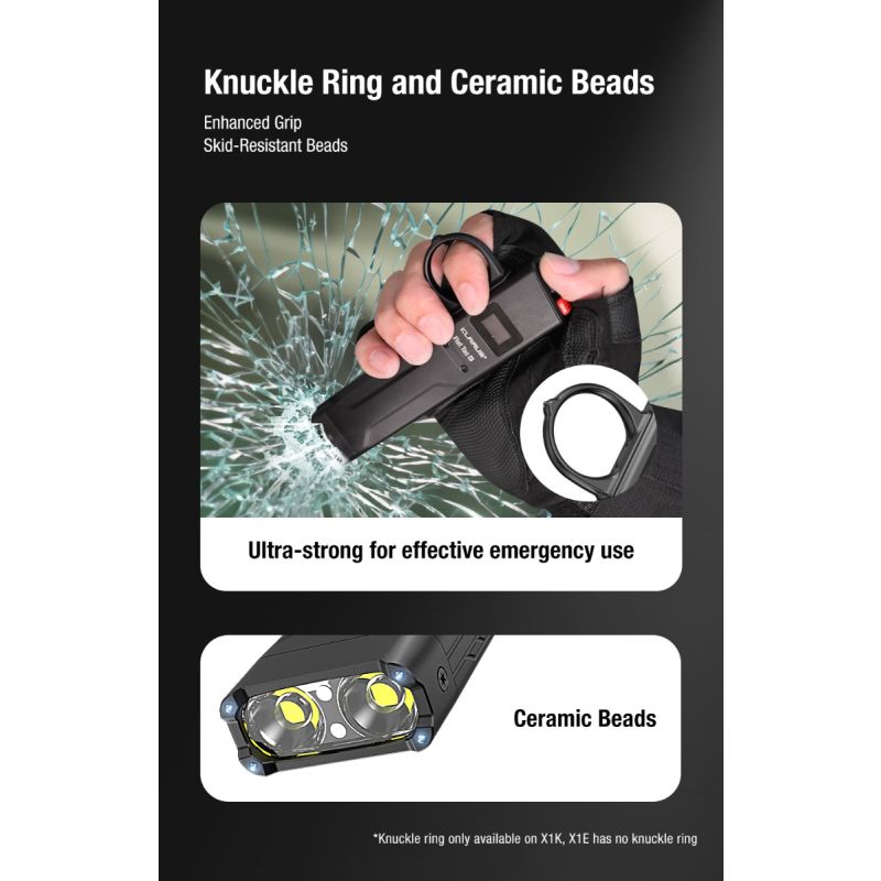 Klarus X1 EDC Ficklampa 4200LM – Ultra-tunn Taktisk Nödljus med SST-70, Perfekt för Camping & Vandring