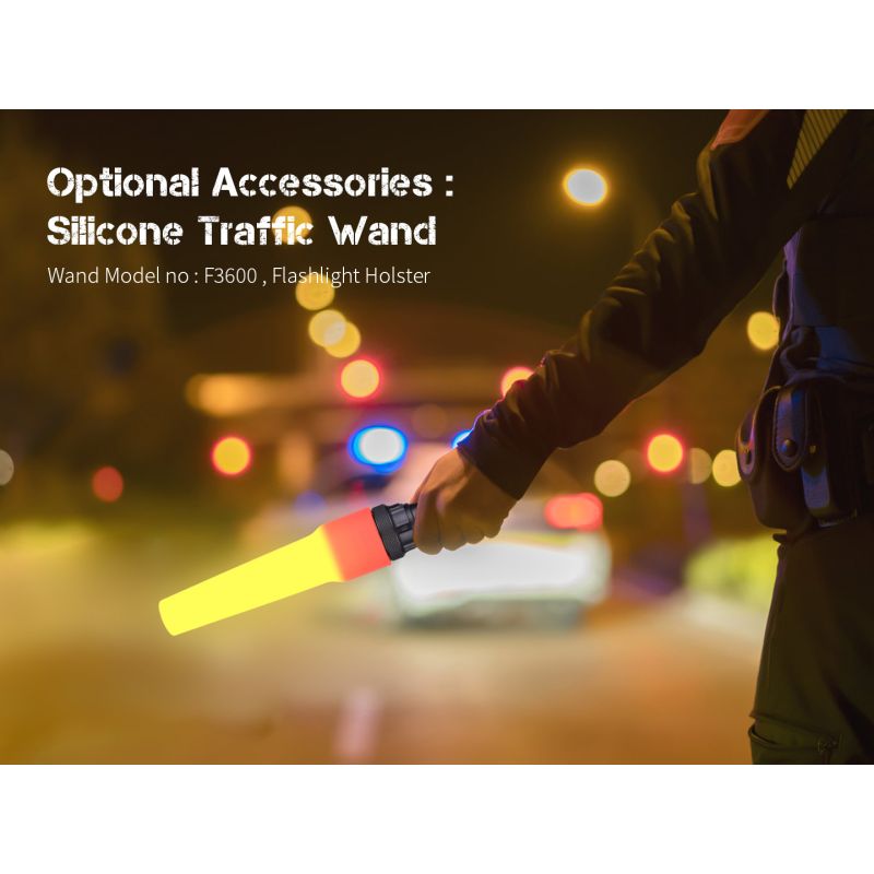 JETBEAM M37 PRO Taktisk Ficklampa 3700lm Militär Polisficklampa med 21700 Batteri, 340m Räckvidd, IPX8