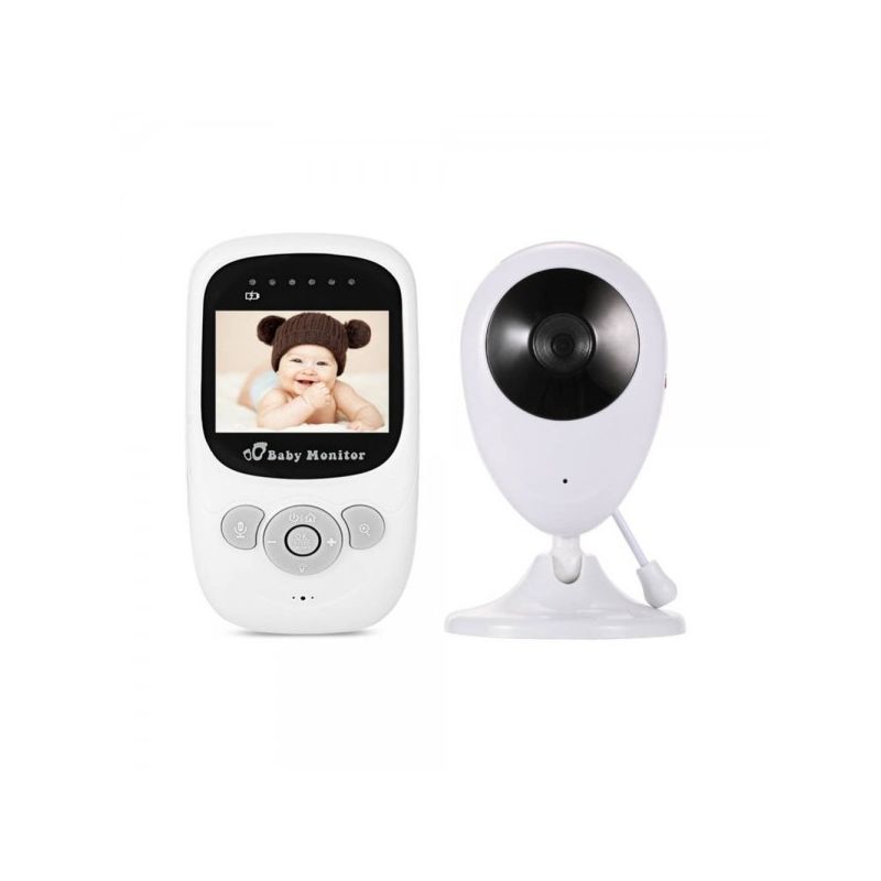 SP880 trådlös videobabymonitor med 2.4-tum LCD infraröd nattvision och tvåvägsljud för trygg babyövervakning