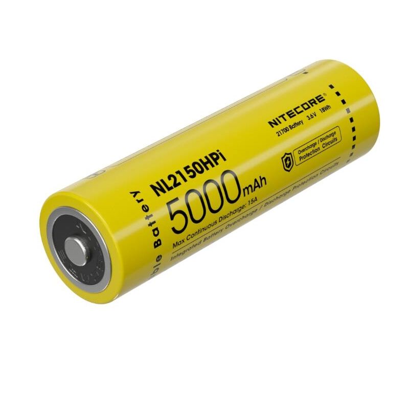 NITECORE NL2150HPI 5000mAh 3.6V Li-ion högprestanda uppladdningsbart batteri för elektroniska enheter och ficklampor