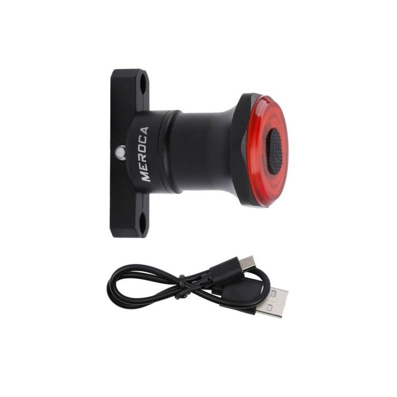 MEROCA MX2 Mountainbike Ljus med Smart Sensor USB Laddning och COB LED för Cykelsäkerhet och Synlighet
