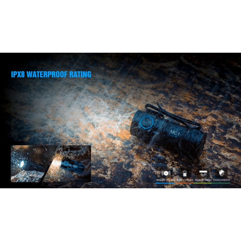 TrustFire MC1 Baton kompakt 1000 lumen LED ficklampa med XP-L HI magnetisk laddning för vardaglig bärbarhet