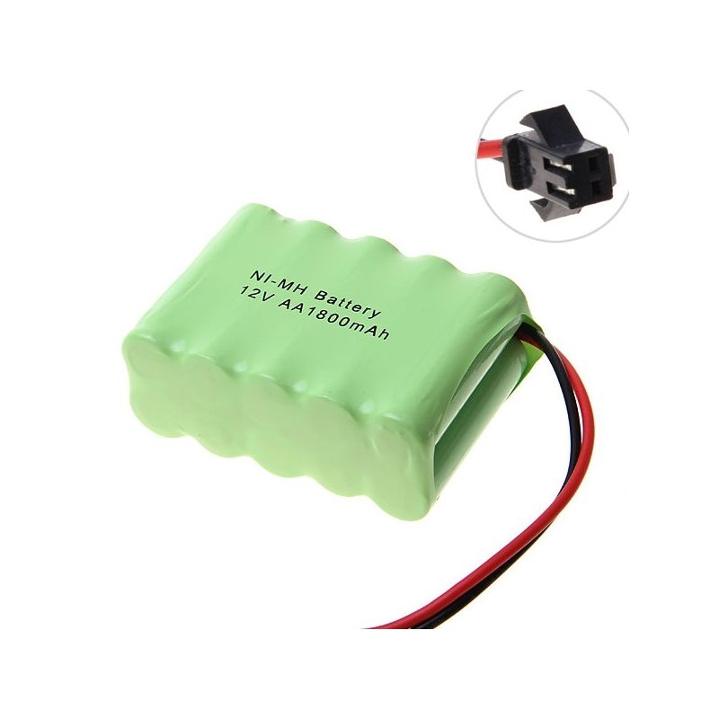 Ni-MH AA Battey 12V 1800MAH SM-kontaktbatteri