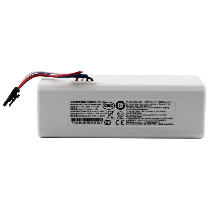 Original Robot Batteri 1C P1904-4S1P-MM för Xiaomi Mijia Sopa Mopping Robot Ersättningsbatteri 37.44Wh