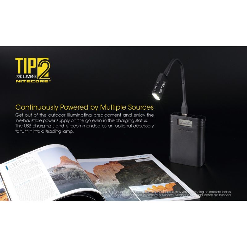 NITECORE TIP2 Nyckelring Ficklampa 720 Lumens USB Uppladdningsbar Kompakt Design Imponerande Strålavstånd