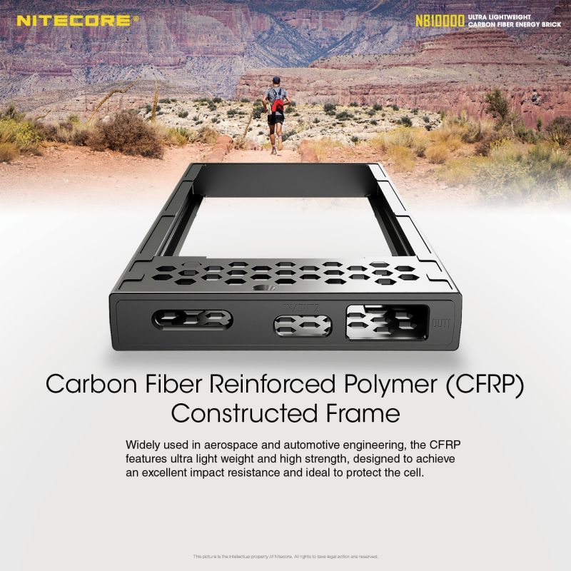 NITECORE NB10000 lättvikt powerbank 10000mAh snabbladdning USB USB-C för iPhone 11 Samsung S10 reseaccessoar
