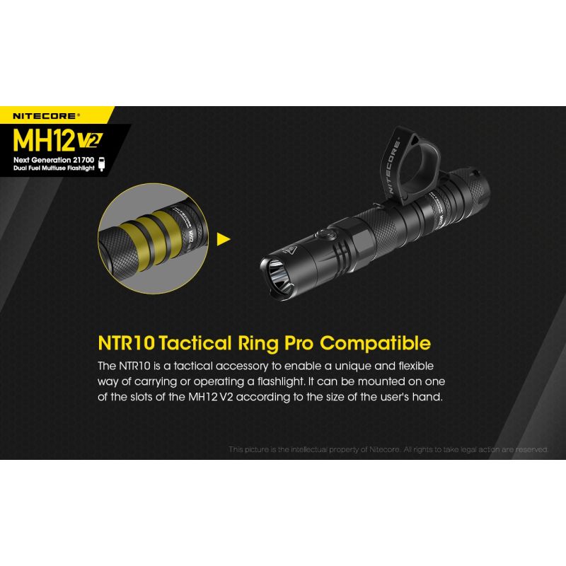 Upptäck Nitecore MH12 V2 XP-L2 V6 LED-ficklampa 1200 lumen idealisk för utomhusbelysning och äventyrsutflykter