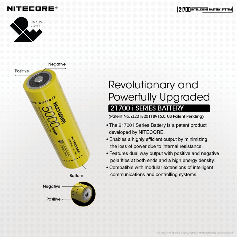 Upplev NITECORE 21700 intelligenta batterisystem ML21 magnetlampa och MPB21 magnetisk power bank 5000mAh batteri