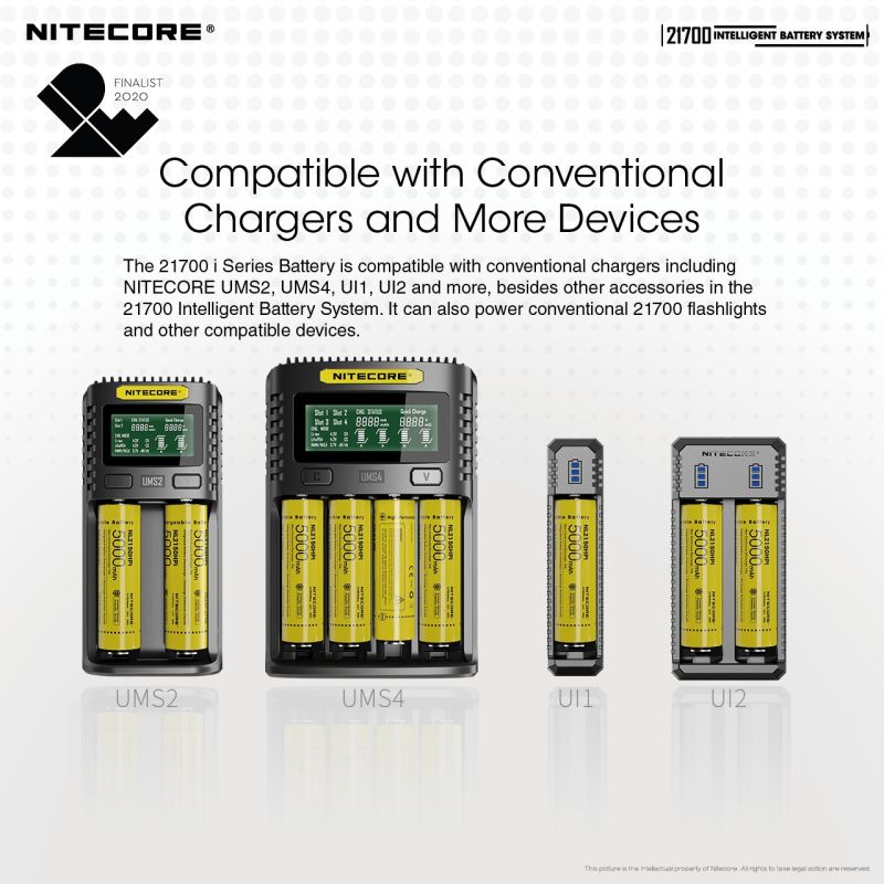 Upplev NITECORE 21700 intelligenta batterisystem ML21 magnetlampa och MPB21 magnetisk power bank 5000mAh batteri