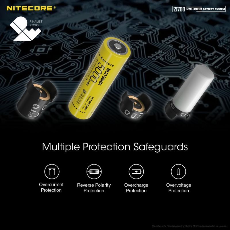 Upplev NITECORE 21700 intelligenta batterisystem ML21 magnetlampa och MPB21 magnetisk power bank 5000mAh batteri