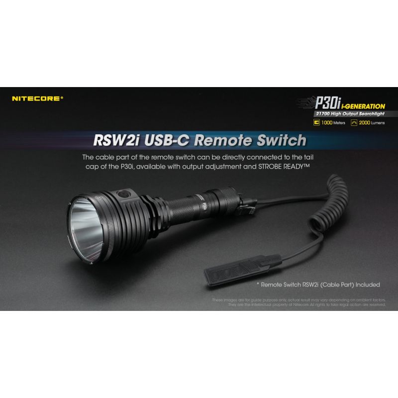 Upptäck Nitecore P30i XHP35 HI LED ficklampa 2000 lumen 1000 meter ljuskast för nattutforskning och äventyr