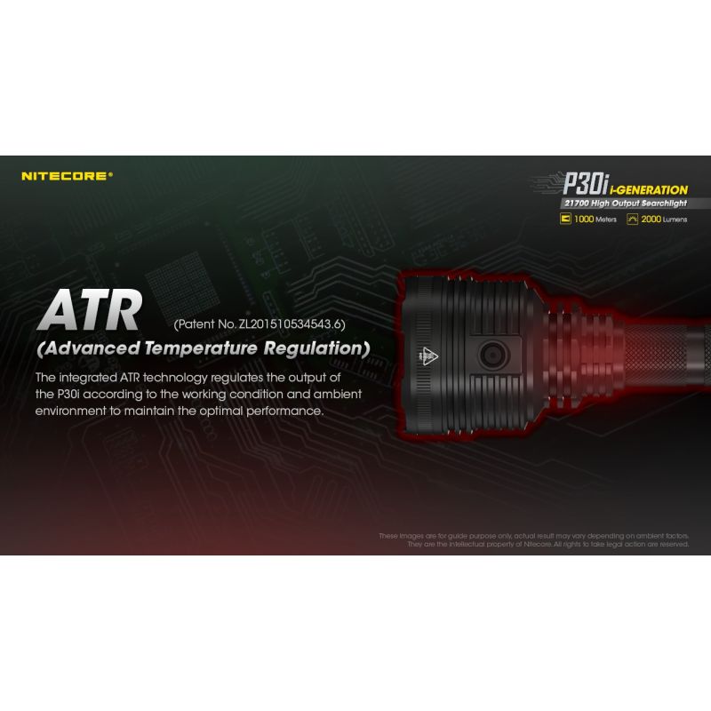 Upptäck Nitecore P30i XHP35 HI LED ficklampa 2000 lumen 1000 meter ljuskast för nattutforskning och äventyr