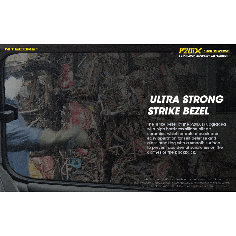 Nitecore P20iX taktisk ficklampa 4000 lumen med XP-L2 V6 LED USB-C portabel och slitstark för camping