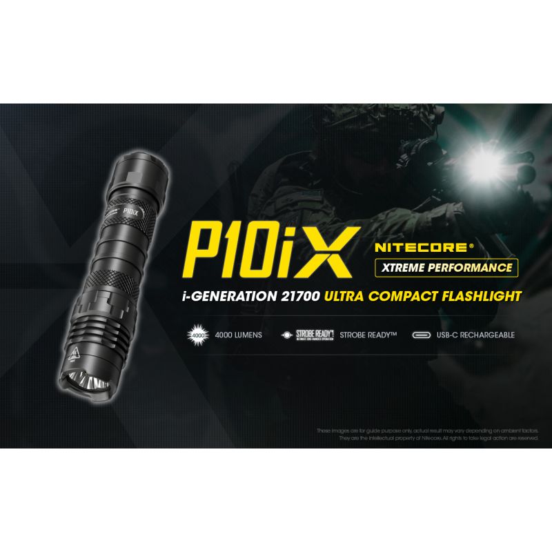 Upptäck Nitecore P10iX LED-ficklampa 4000 lumen för utomhusäventyr kompakt och pålitlig med strobe-funktion