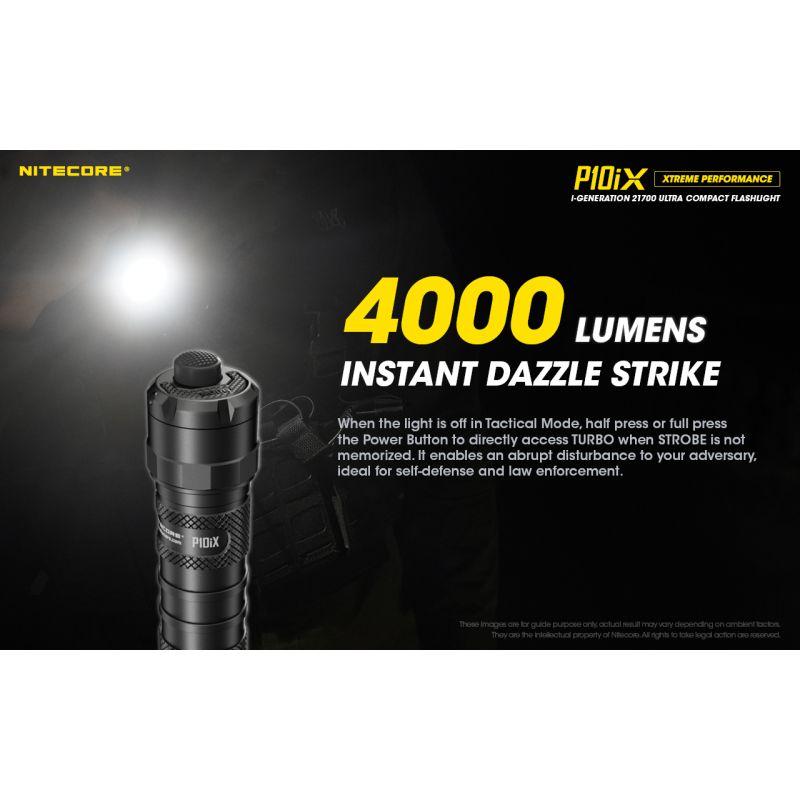 Upptäck Nitecore P10iX LED-ficklampa 4000 lumen för utomhusäventyr kompakt och pålitlig med strobe-funktion