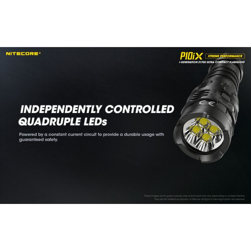 Upptäck Nitecore P10iX LED-ficklampa 4000 lumen för utomhusäventyr kompakt och pålitlig med strobe-funktion