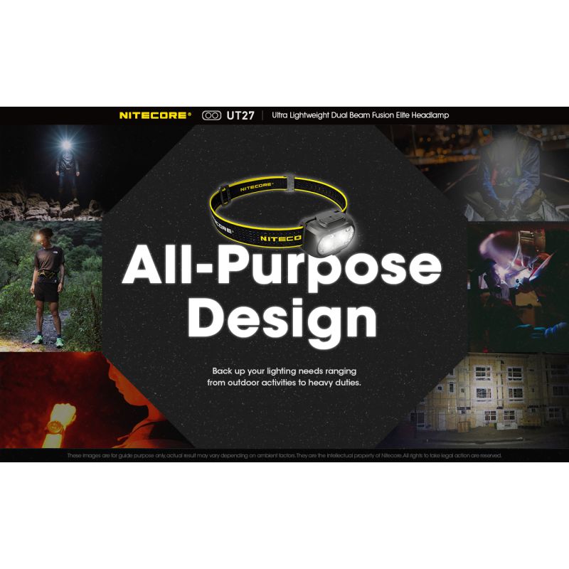 Nitecore UT27 pannlampa 520 lumen mångsidiga belysningslägen robust design för nattäventyr och stjärnskådning