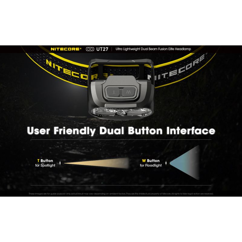 Nitecore UT27 pannlampa 520 lumen mångsidiga belysningslägen robust design för nattäventyr och stjärnskådning