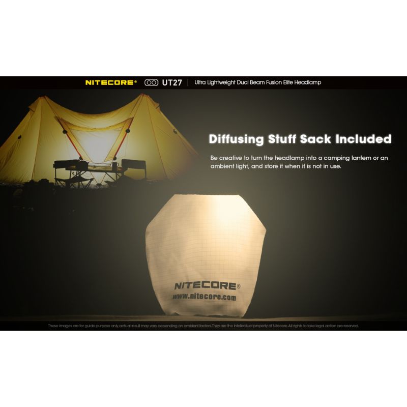 Nitecore UT27 pannlampa 520 lumen mångsidiga belysningslägen robust design för nattäventyr och stjärnskådning