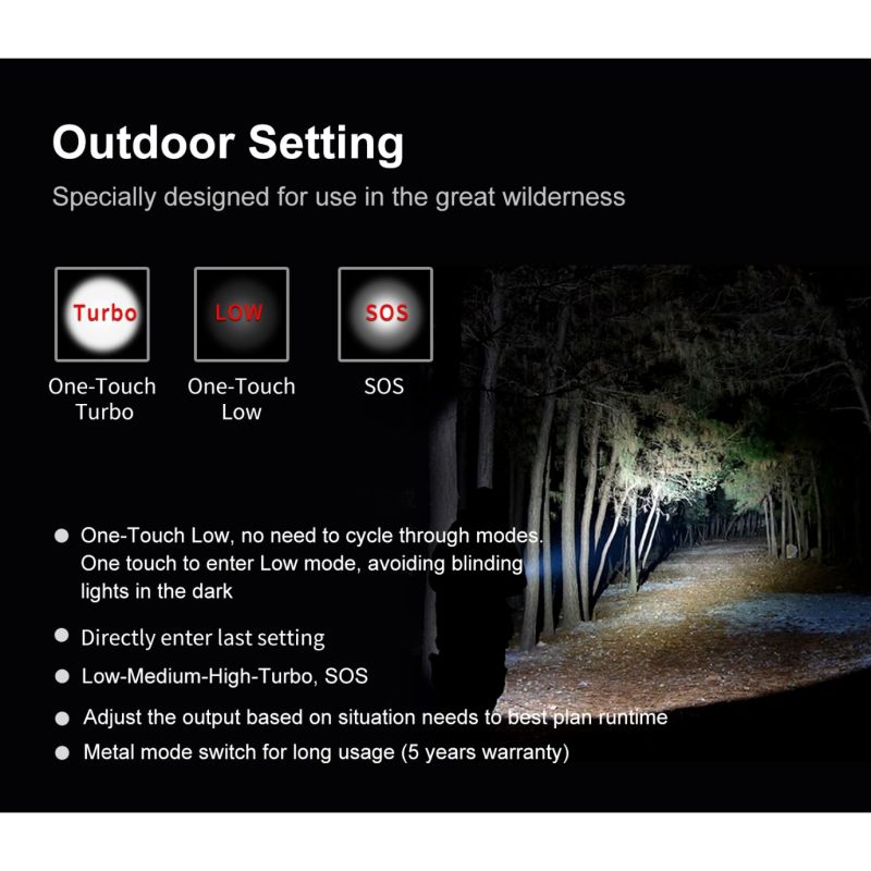 Klarus XT11GT PRO V2.0 med Luminus SST-70 hög lumen ficklampa 3300 lumen USB-C uppladdningsbar nödficklampa