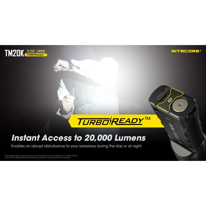 Nitecore TM20K högpresterande LED-ficklampa 20000 lumen USB-C uppladdningsbar perfekt för äventyrsutrustning