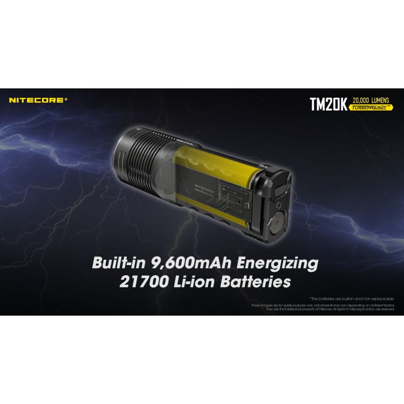 Nitecore TM20K högpresterande LED-ficklampa 20000 lumen USB-C uppladdningsbar perfekt för äventyrsutrustning