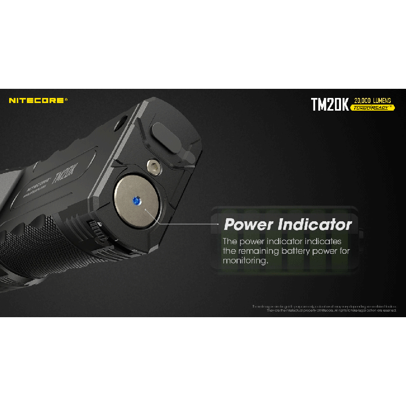 Nitecore TM20K högpresterande LED-ficklampa 20000 lumen USB-C uppladdningsbar perfekt för äventyrsutrustning