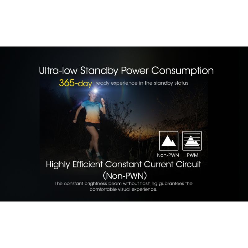 NITECORE NU43 uppladdningsbar pannlampa 1400 lumen lång batteritid perfekt för vandring utomhuscamping fiske