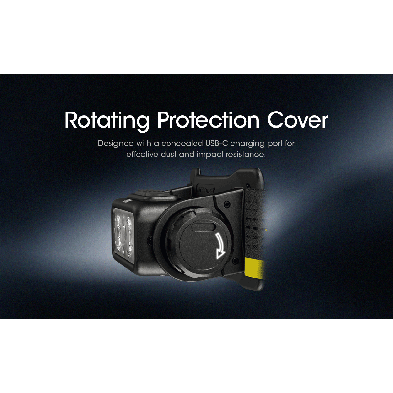 NITECORE NU43 uppladdningsbar pannlampa 1400 lumen lång batteritid perfekt för vandring utomhuscamping fiske