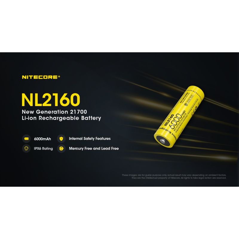 Upptäck NITECORE NL2160 6000mAh 3.6V Li-Ion batteri energitäthet för högdrivna ficklampor och digitalkameror