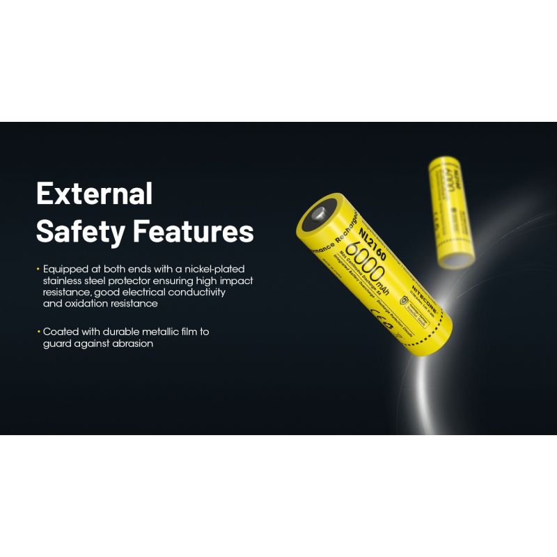 Upptäck NITECORE NL2160 6000mAh 3.6V Li-Ion batteri energitäthet för högdrivna ficklampor och digitalkameror