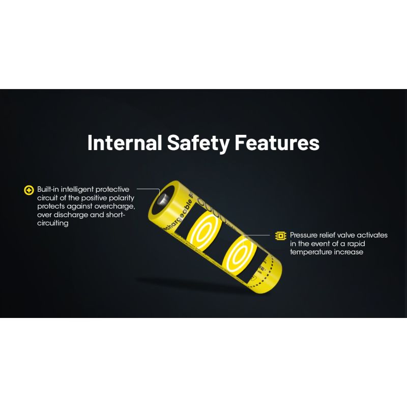 Nitecore NL2160HP 21700 6000mAh USB-C uppladdningsbart batteri Hög kapacitet lättvikt miljövänlig camping
