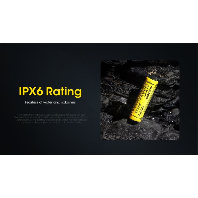 Nitecore NL2160HP 21700 6000mAh USB-C uppladdningsbart batteri Hög kapacitet lättvikt miljövänlig camping