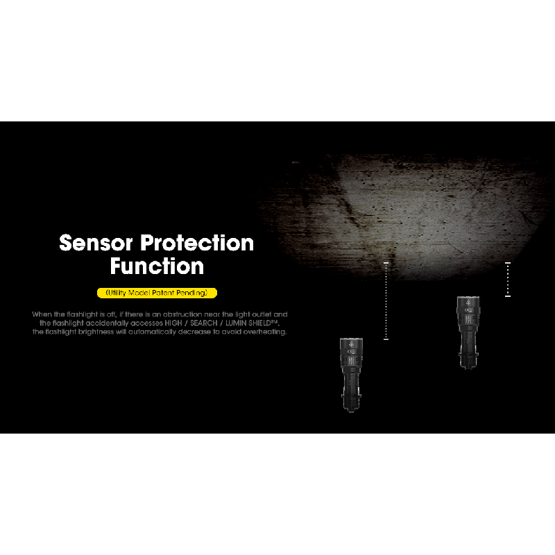 Nitecore TM9K PRO 9900 Lumen ficklampa med USB-C laddning och 510 meters strålavstånd för äventyr och SAR