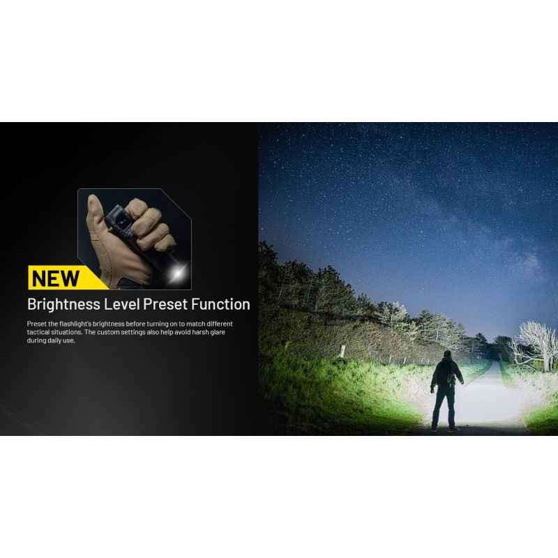 NITECORE EDC27 UHi 3100 lumen ficklampa USB-C uppladdningsbar kompakt friluftsutrustning för camping och säkerhet