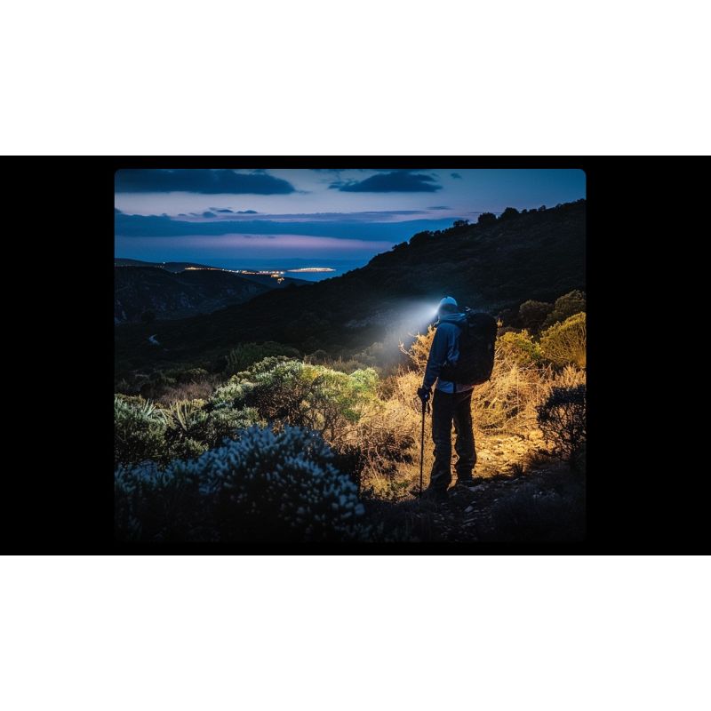 Nitecore HC60 UHE LED uppladdningsbar strålkastare 1600 lumen perfekt för utomhusbelysning och äventyrsutrustning