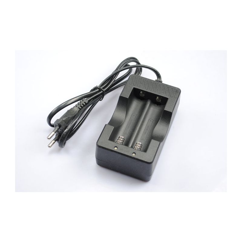 Effektiv OEM-laddare för 2x18650 svart med överladdningsskydd säker internationell användning ULTRAFIRE