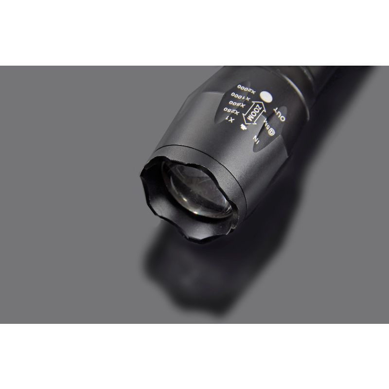 Ultrafire A100 LED ficklampa slitstark 1800 lumen ljusstyrka justerbar ljusstråle camping utomhus pålitlig