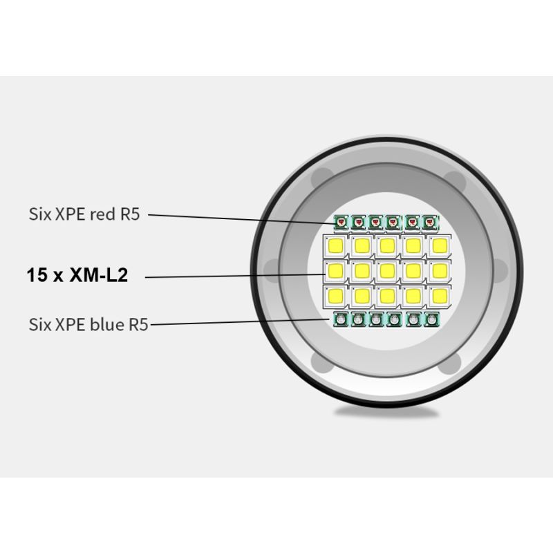 Upptäck havet med UV dykficklampa QH14 QH27 20000 lumen LED nattdykning hållbar konstruktion för äventyr