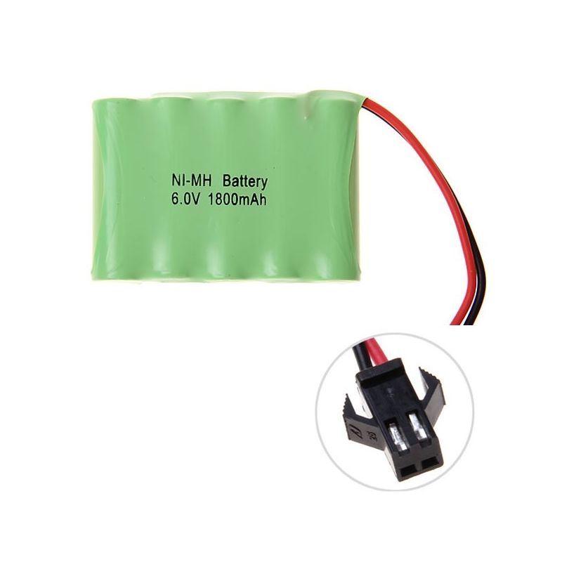 Ni-MH AA 1800mah 6V big sm-kontaktbatteri