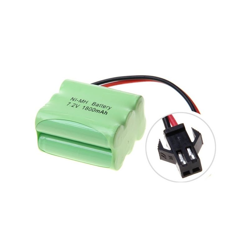 Ni-MH AA 7.2V 1800mAh SM-kontakt 6 * AA-batteri