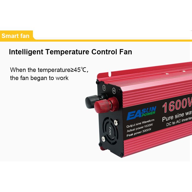 Mångsidig Pure Sine Wave Inverter 3000W DC 12V 24V Energilösning för Känslig Elektronik och Ladda Enheter