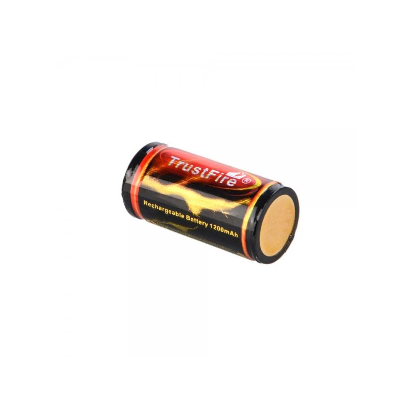 TrustFire 18350 3.7V litiumbatteri 1200mAh uppladdningsbart högkapacitetsbatteri för avancerade ficklampor