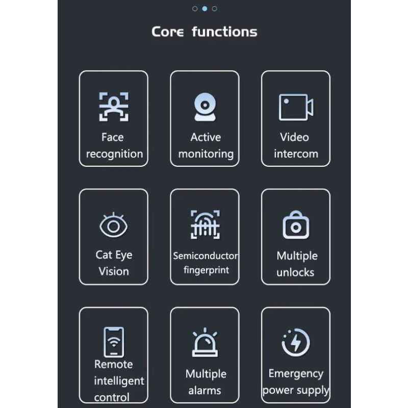Tuya Wifi 3D ansiktsigenkänning Smart dörrlås med säkerhetskamera Biometrisk upplåsning för smart hem