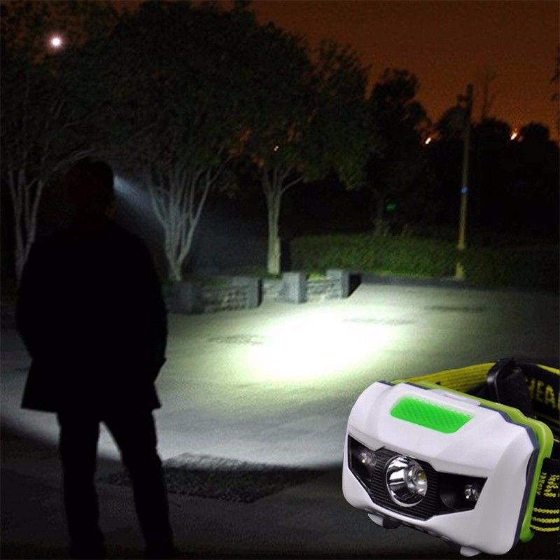 Uppladdningsbar LED pannlampa med ergonomisk design perfekt för utomhusäventyr och handsfree belysning