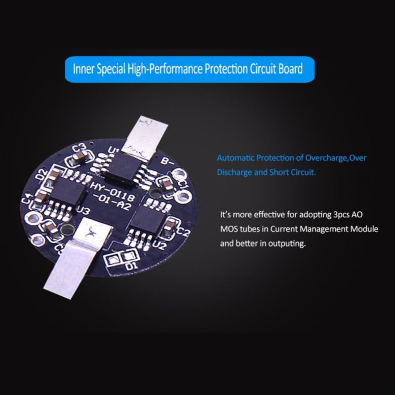 Innovativt 16340 650mAh 3.7V Li-ion batteri för säkerhetsutrustning miljövänligt och hög energitäthet